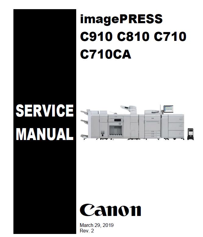 Canon imagePRESS C710/C710CA/C810/C910 Service Manual
