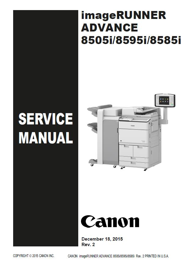 Canon imageRUNNER ADVANCE 8505i/8585i/8595i Service Manual