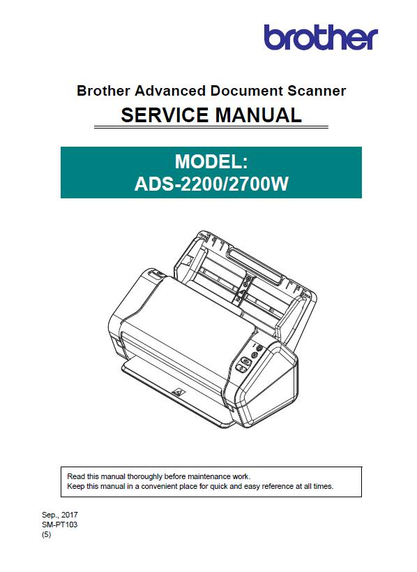 Brother ADS-2200W/2700W Service Manual