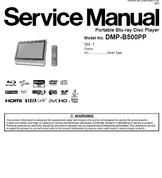 Panasonic DMP-B500PP Service Manual