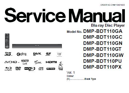 Panasonic DMP-BDT110/DMP-BDT210 Service Manual