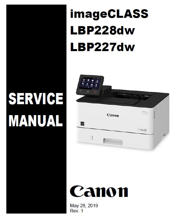 Canon imageCLASS LBP227dw/imageCLASS LBP228dw Service Manual :: Canon
