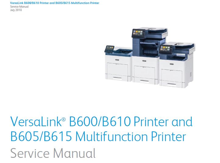 Xerox VersaLink B600/B605/B610/B615 Service Manual