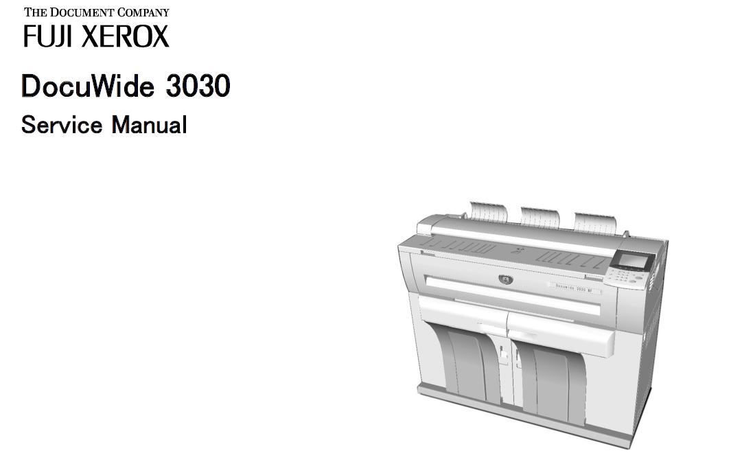 Fuji Xerox DocuWide 3030 Service Manual