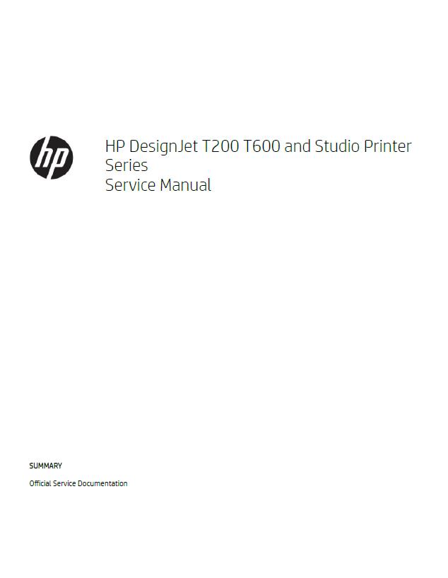 HP DesignJet T200/T600 Service Manual