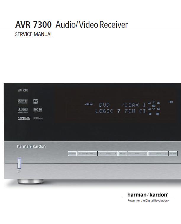 Harman/Kardon AVR-7300 Service Manual
