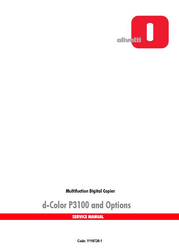 Olivetti d-Color P3100 Service Manual