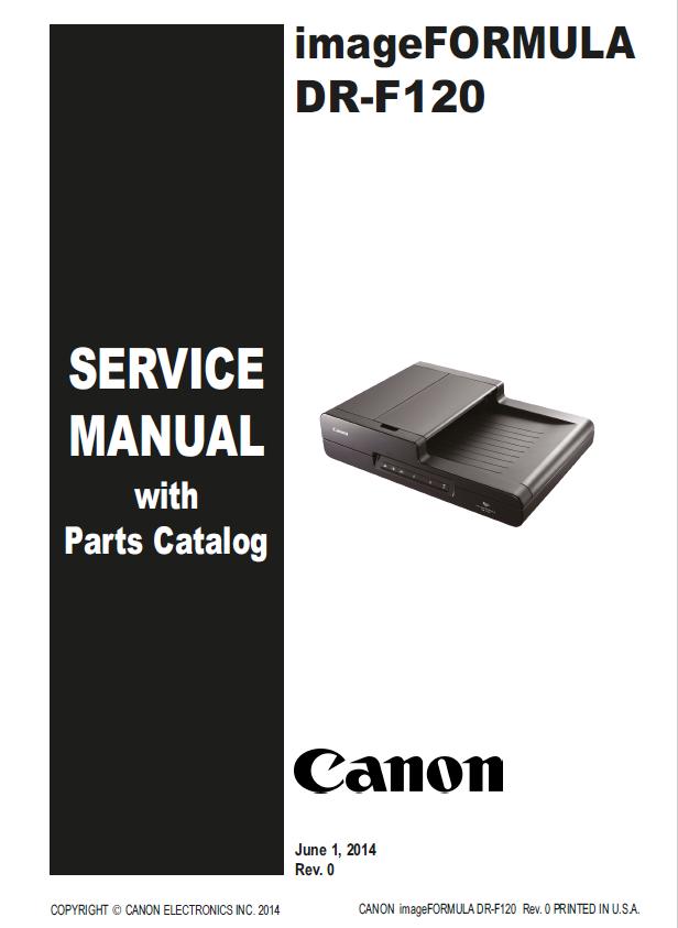 Canon imageFORMULA DR-F120 Service Manual