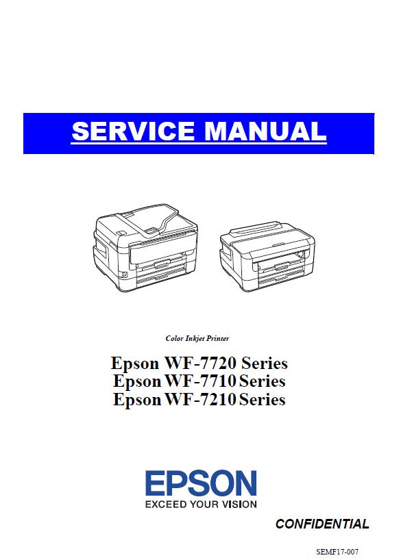 Epson WF-7210/WF-7710/WF-7720 Service Manual