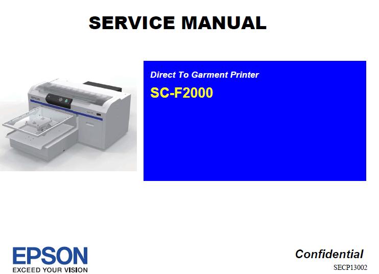 Epson SureColor SC-F2000  Service Manual