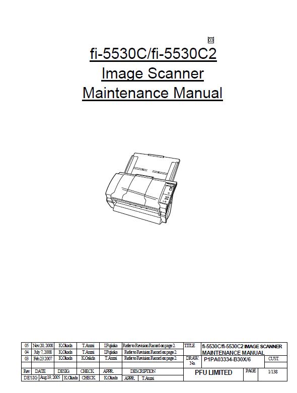 Fujitsu fi-5530C/fi-5530C2 Service Manual
