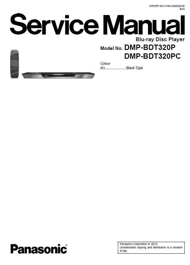 Panasonic DMP-BDT320P/DMP-BDT320PC Service Manual