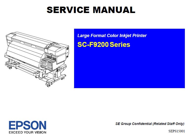 Epson SC-F9200 Series Service Manual