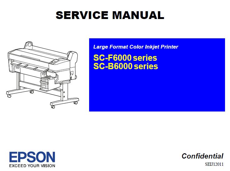 Epson SureColor SC-F6000/SC-B6000 Service Manual