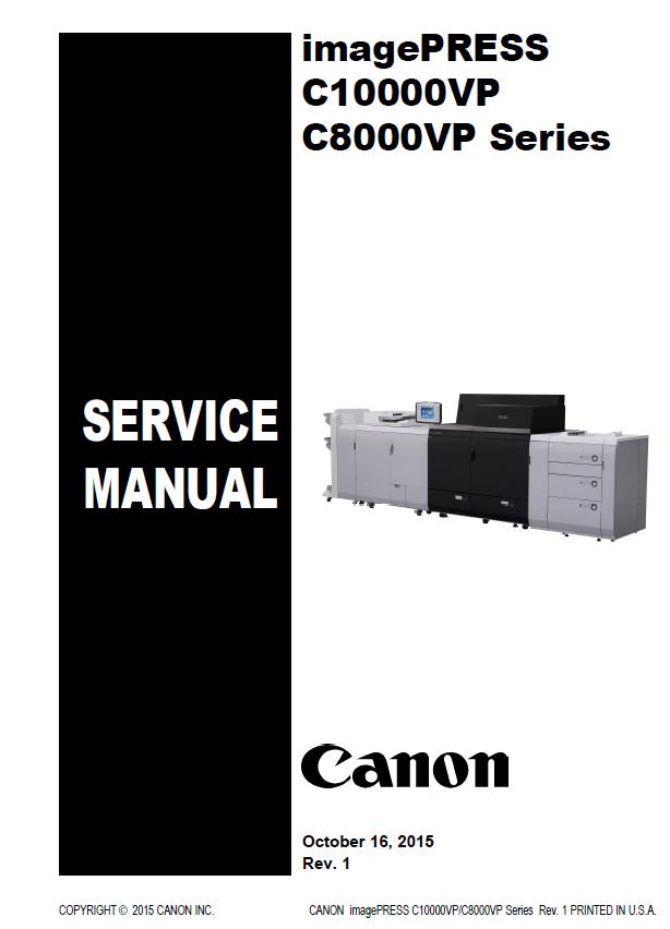 Canon imagePRESS C10000VP/C8000VP Service Manual
