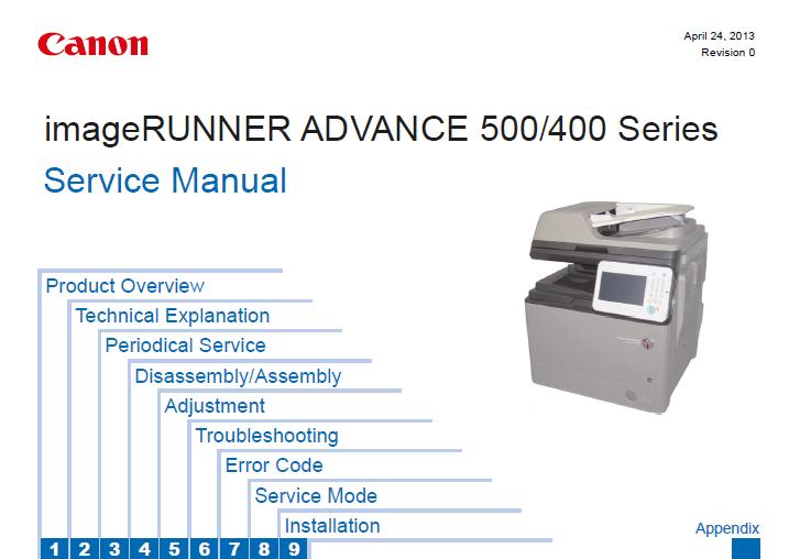 Canon imageRUNNER ADVANCE 400/500 Service Manual
