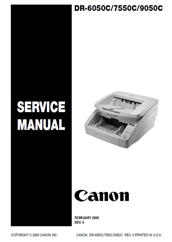 Canon DR-6050C/7550C/9050C Service Manual