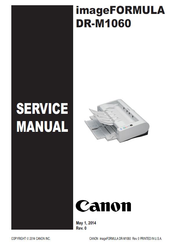 Canon imageFORMULA DR-M1060 Service Manual