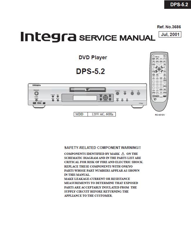 Integra DPS-5.2 Service Manual