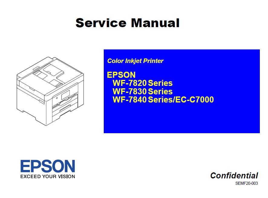 Epson WF-7820/WF-7830/WF-7840 Series/EC-C7000 Service Manual
