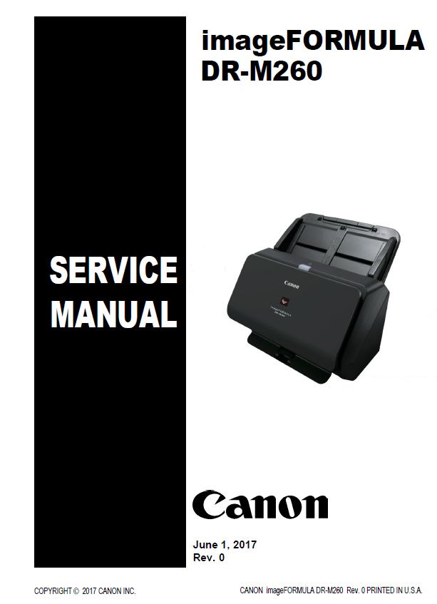 Canon imageFORMULA DR-M260 Service Manual