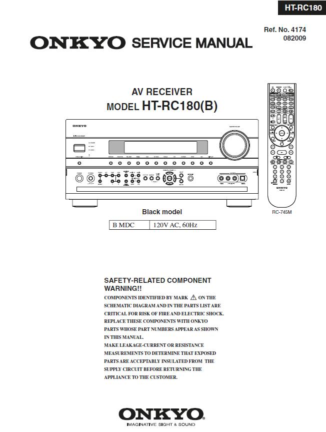 Onkyo HT-RC180 Service Manual