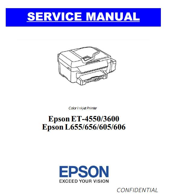 Epson L655/656/605/606/ET-3600/4550 Service Manual