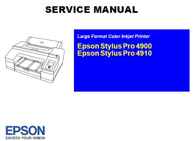 Epson Stylus Pro 4900/4910 Service Manual