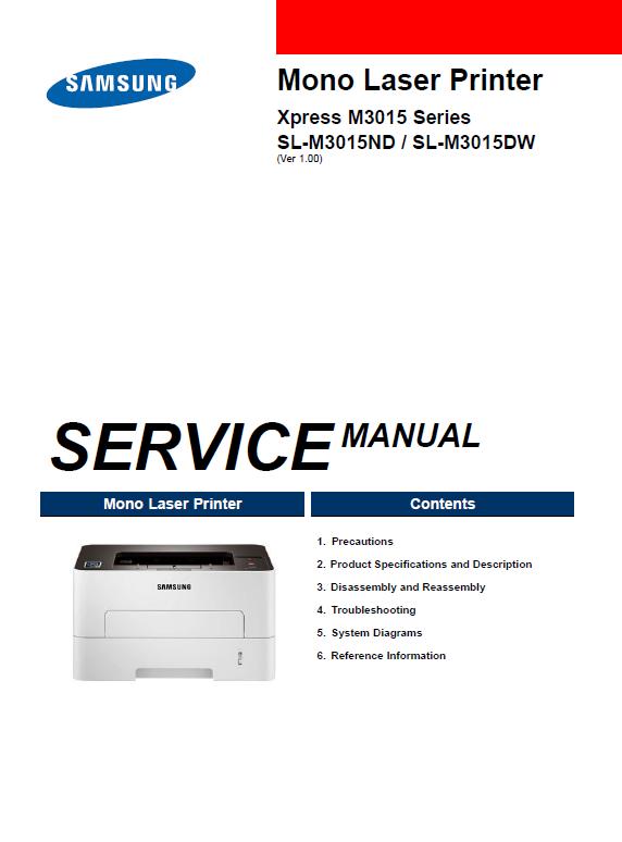 Samsung Xpress SL-M3015ND/SL-M3015DW Service Manual