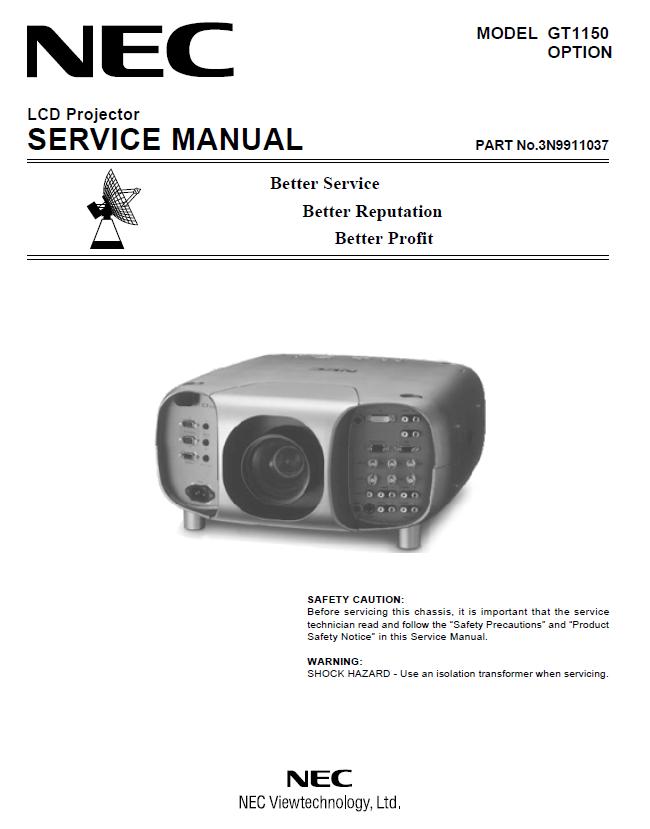 NEC GT1150 Service Manual