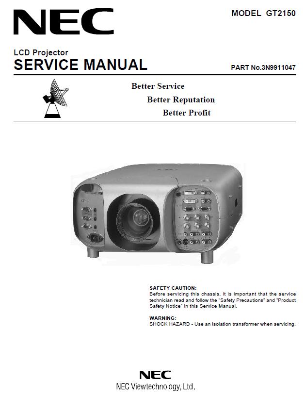 NEC GT2150 Service Manual