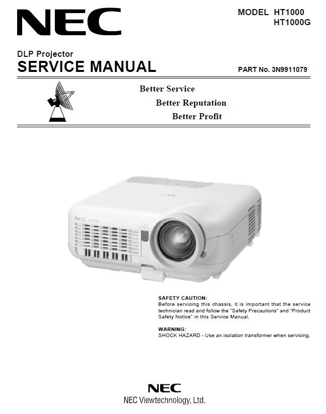 NEC HT1000/HT1000G Service Manual
