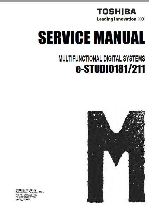 Toshiba e-STUDIO 181/e-STUDIO 211 Service Manual