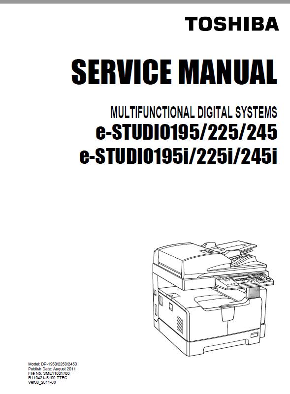 Toshiba e-STUDIO 195/e-STUDIO 225/e-STUDIO 245/i Service Manual