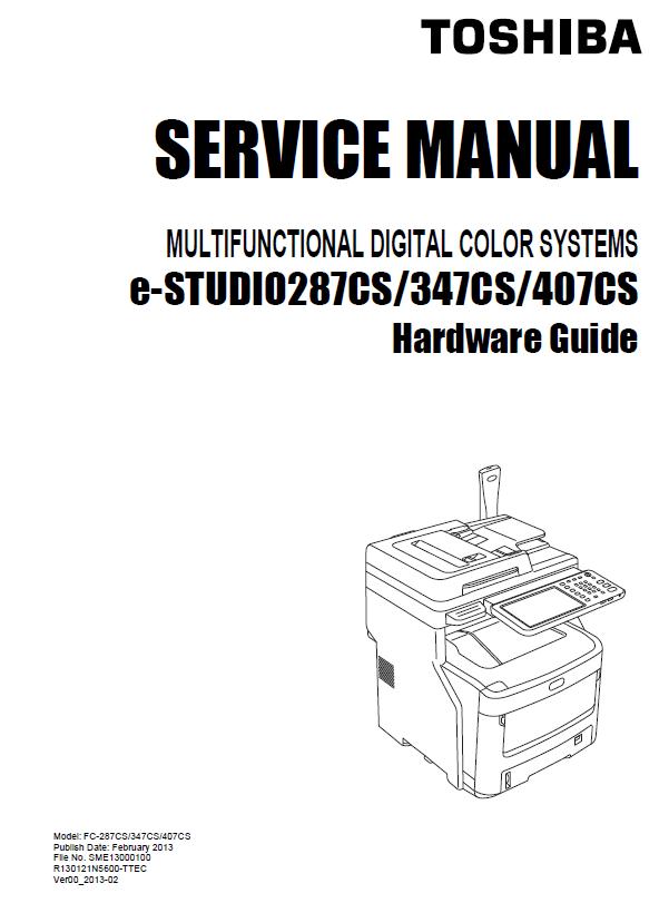 Toshiba e-STUDIO 287CS/347CS/407CS Service Manual