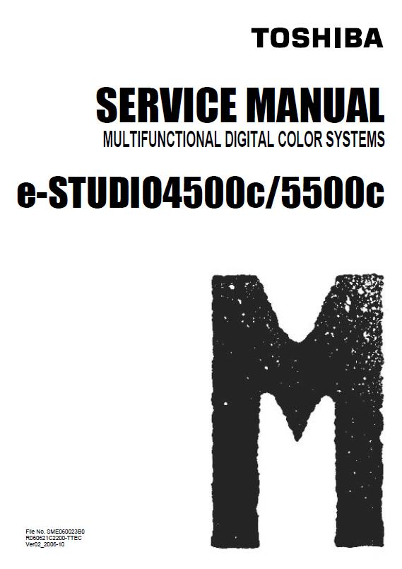 Toshiba e-STUDIO 4500c/e-STUDIO 5500c Service Manual
