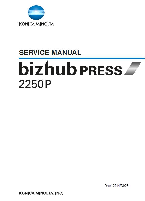 Konica Minolta BIZHUB PRESS 2250P Service Manual