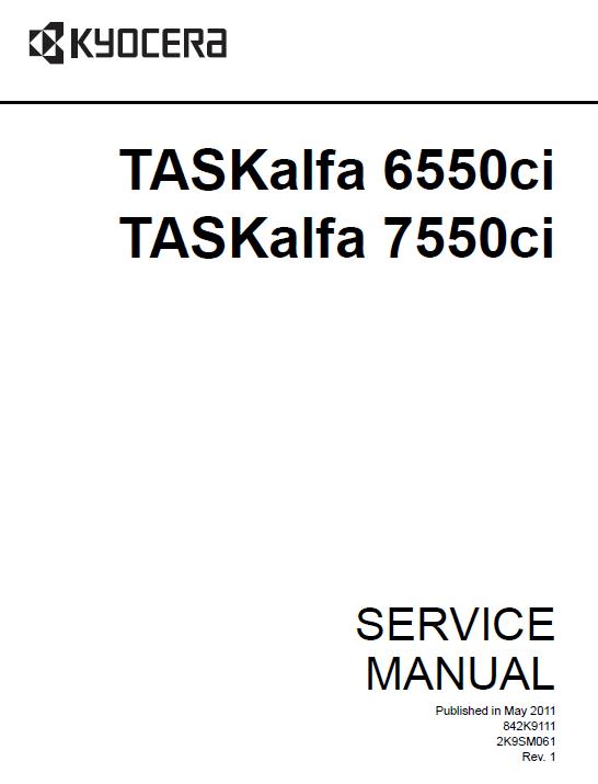Kyocera TASKalfa 6550ci/TASKalfa 7550ci Service Manual