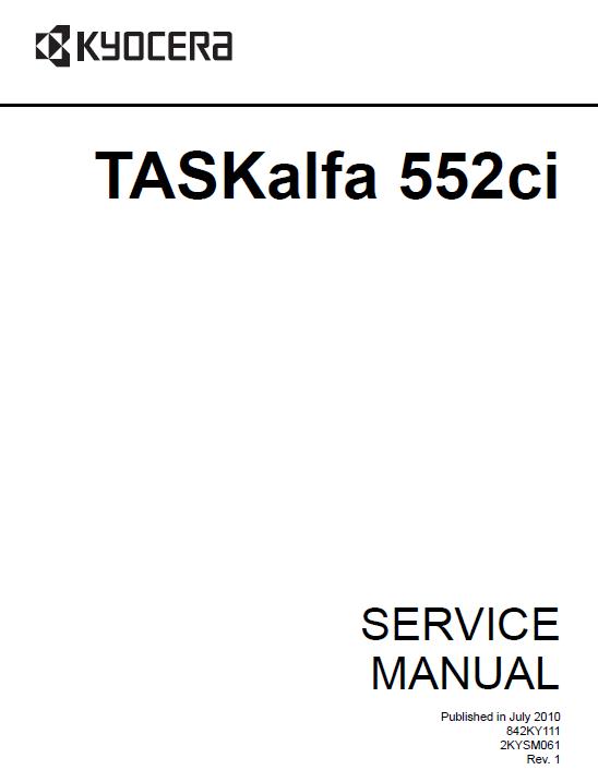 Kyocera TASKalfa 552ci Service Manual