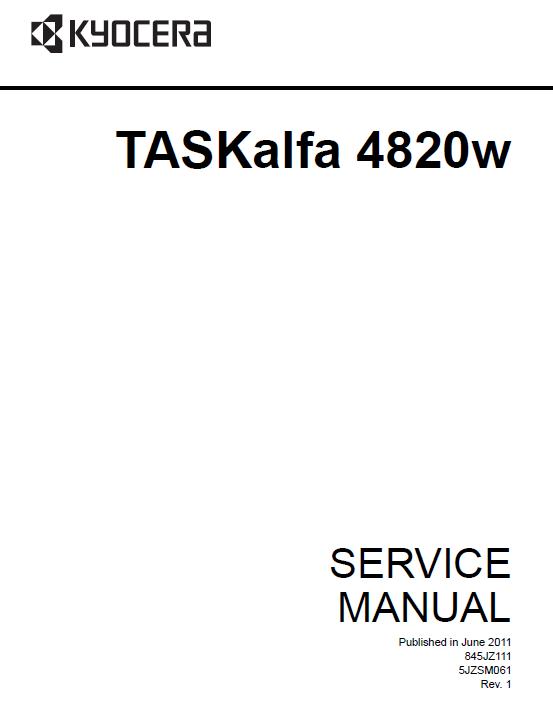 Kyocera TASKalfa 4820w Service Manual