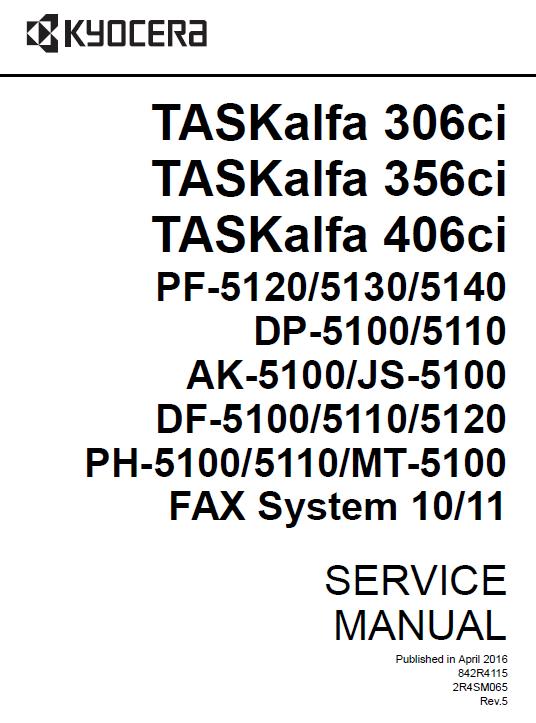Kyocera TASKalfa 306ci/356ci/406ci Service Manual