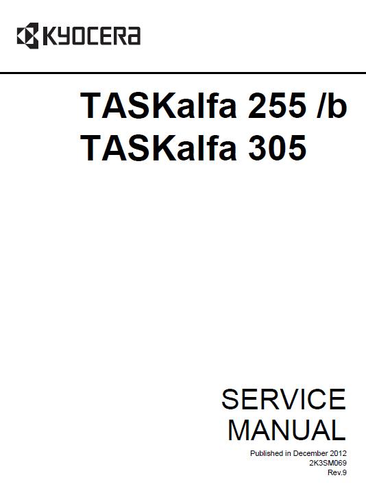 Kyocera TASKalfa 255/255b/TASKalfa 305 Service Manual