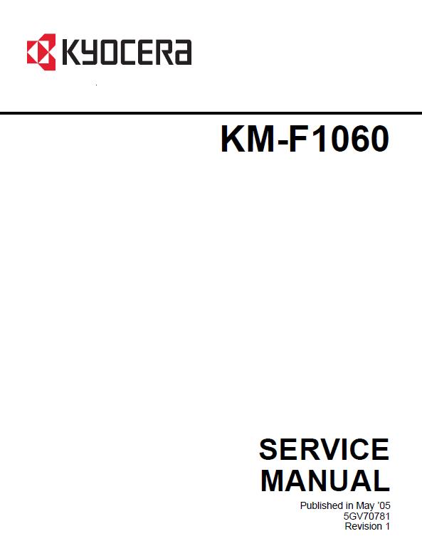 Kyocera KM-F1060 Service Manual