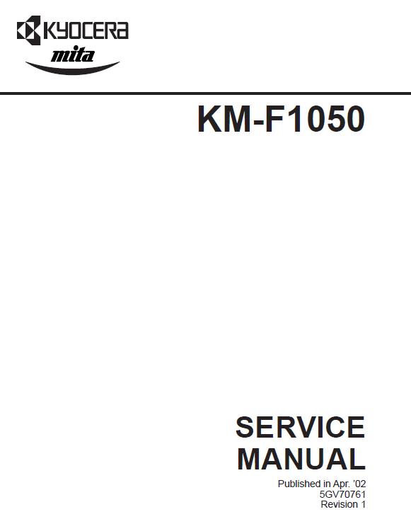 Kyocera KM-F1050 Service Manual