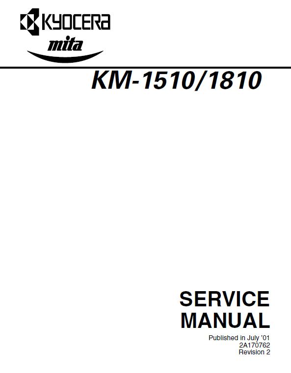 Kyocera KM-1510/KM-1810 Service Manual