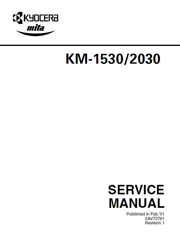 Kyocera KM-1530/KM-2030 Service Manual