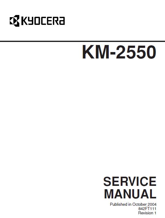Kyocera KM-2550 Service Manual