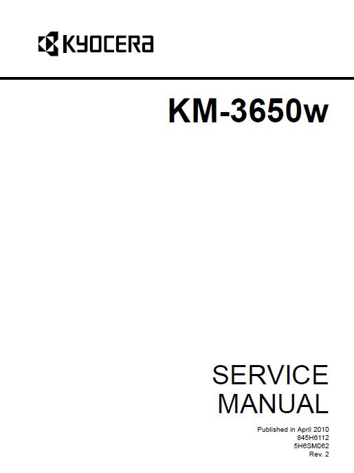 Kyocera KM-3650w Service Manual