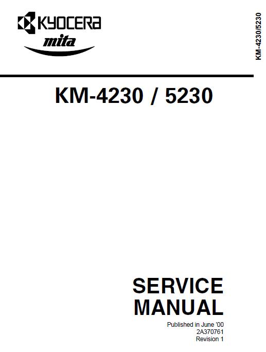 Kyocera KM-4230/KM-5230 Service Manual