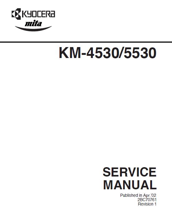Kyocera KM-4530/KM-5530 Service Manual